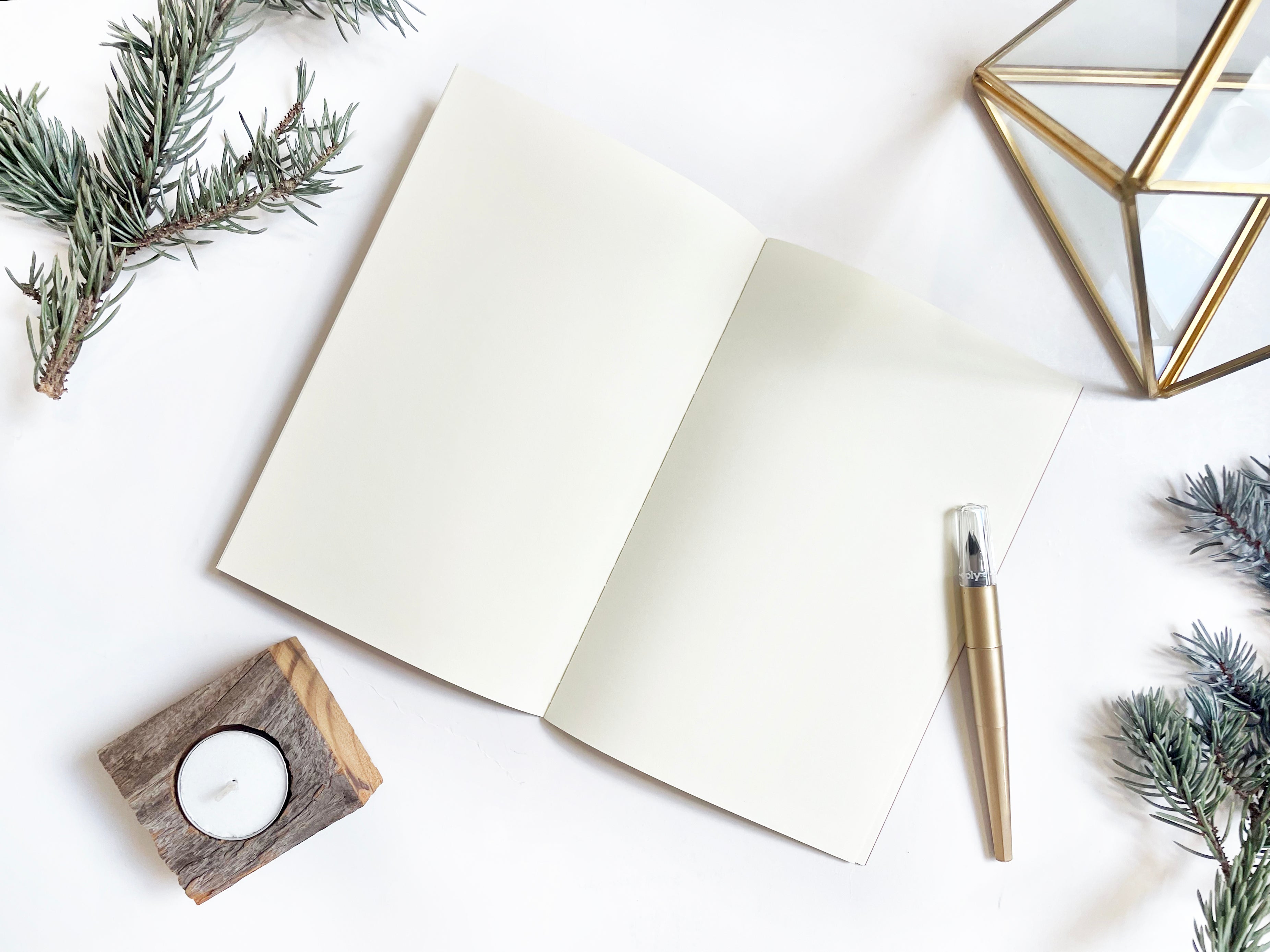Blank Medium Saddle Stitch Note Book