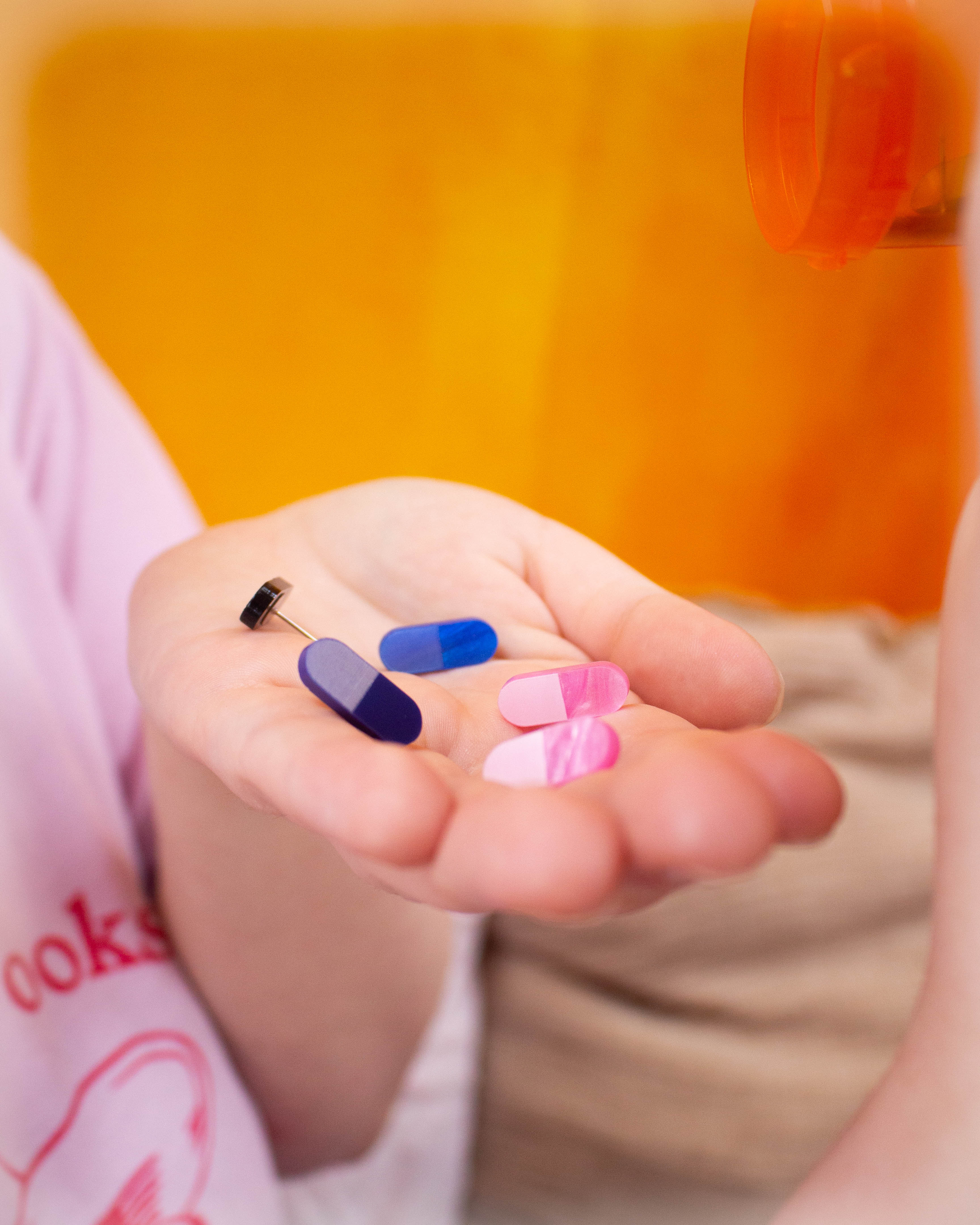Tough Pill - Tiny Stud Earrings