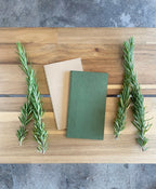Blank Pocket Saddle Stitch Note Book