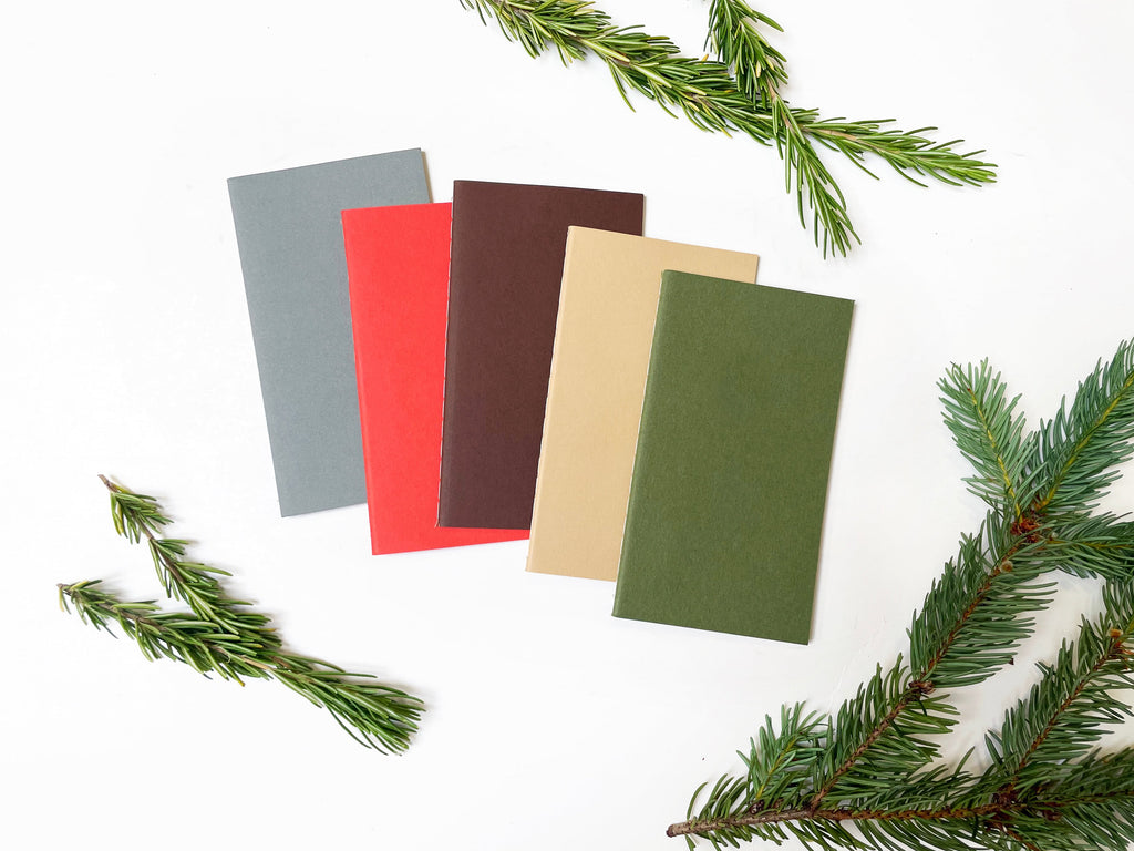 Blank Pocket Saddle Stitch Note Book