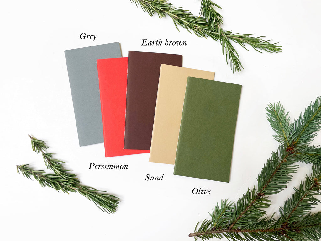 Blank Pocket Saddle Stitch Note Book