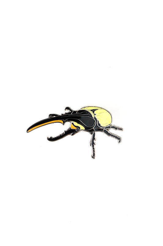Hercules Beetle Enamel Pin (Dynastes hercules)