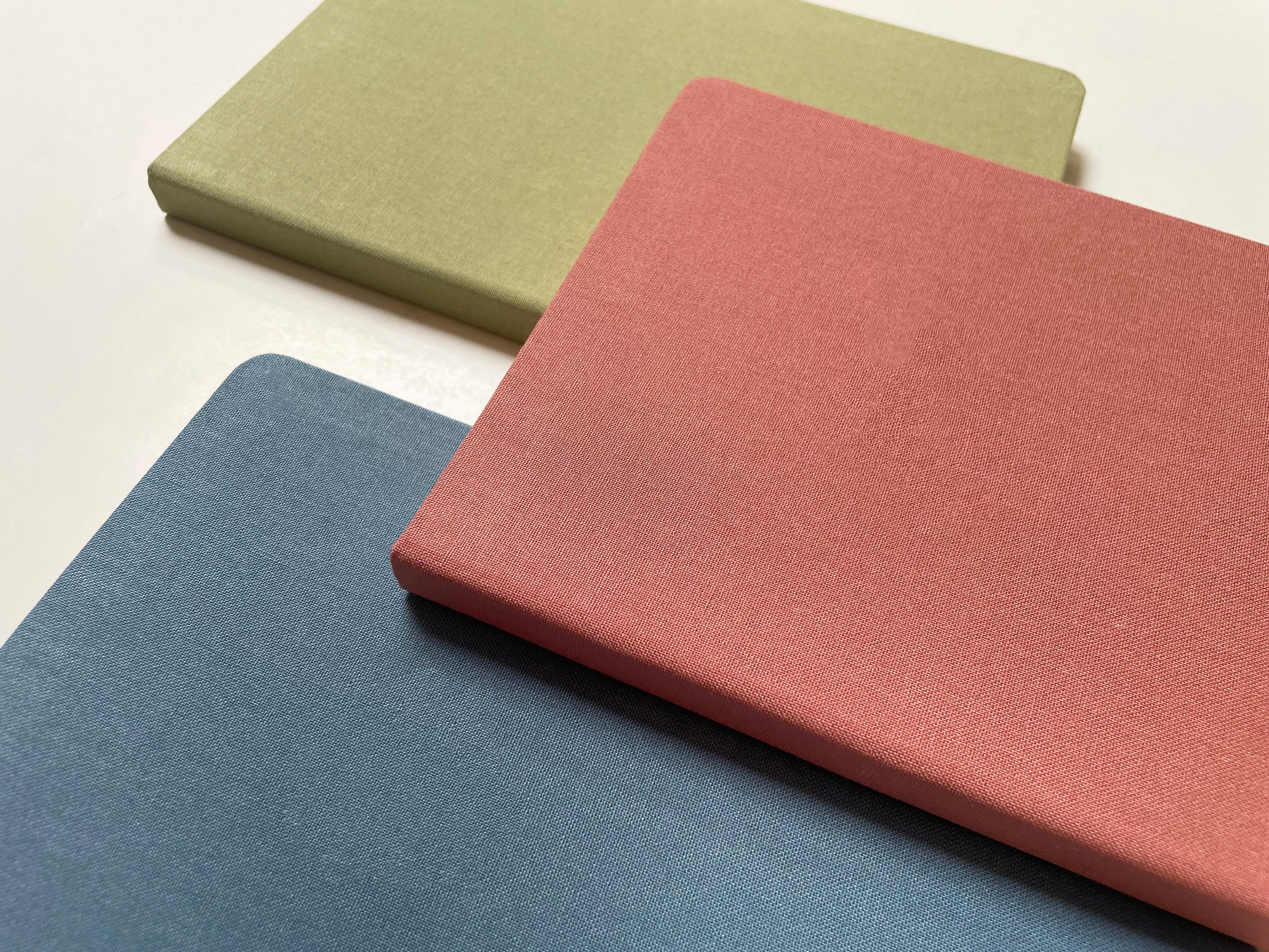 Blank A5 Linen Notebook - Vintage Pastels
