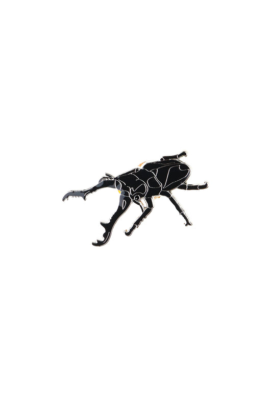Giraffe Stag Beetle Enamel Pin (Prosopocoilus giraffa)