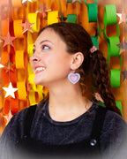 Retro Layered Colorful Heart Earrings