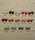MINI Heart Felt Earrings