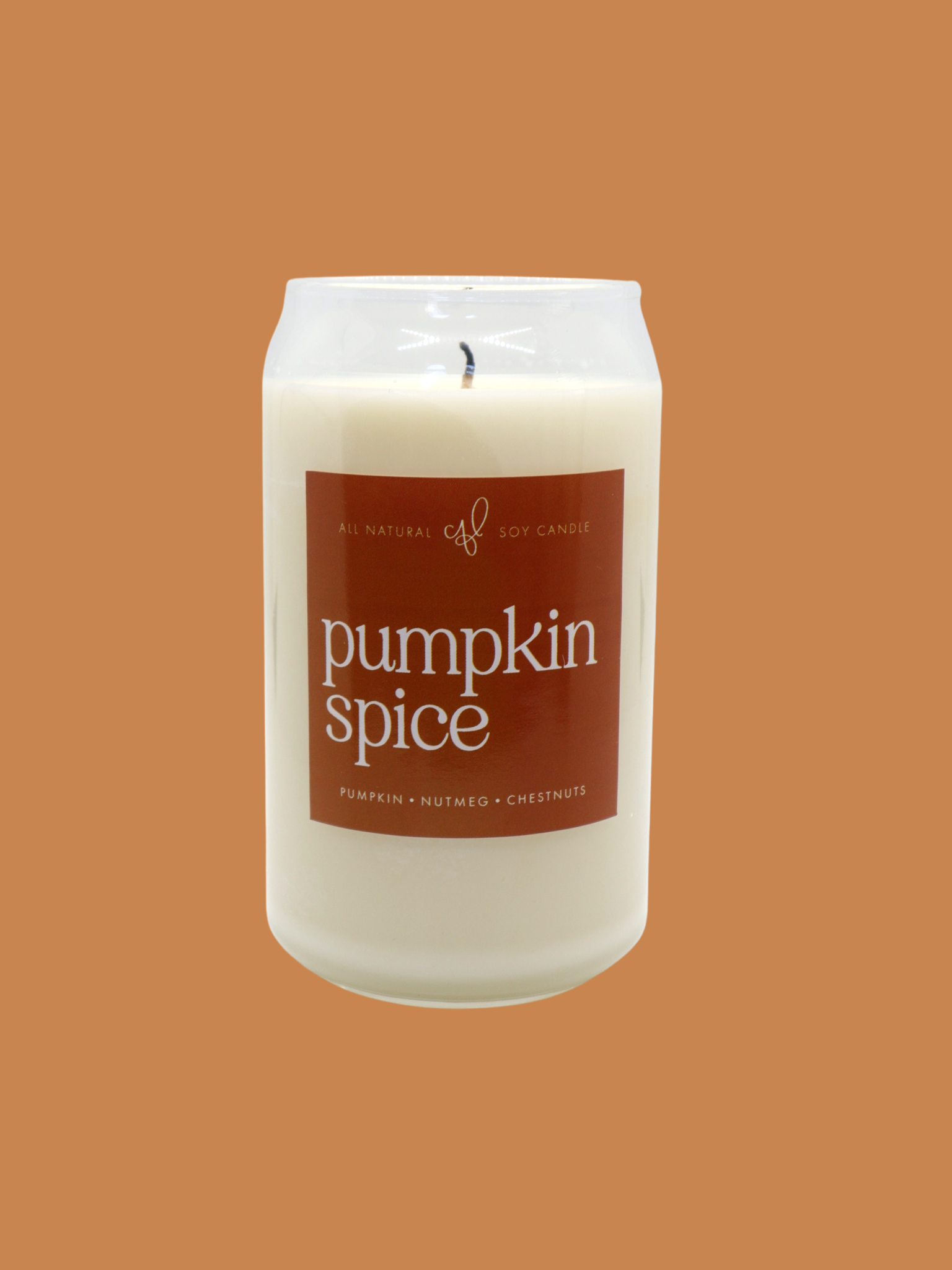 Pumpkin Spice (Cookie) - 16 oz Can Glass Candle
