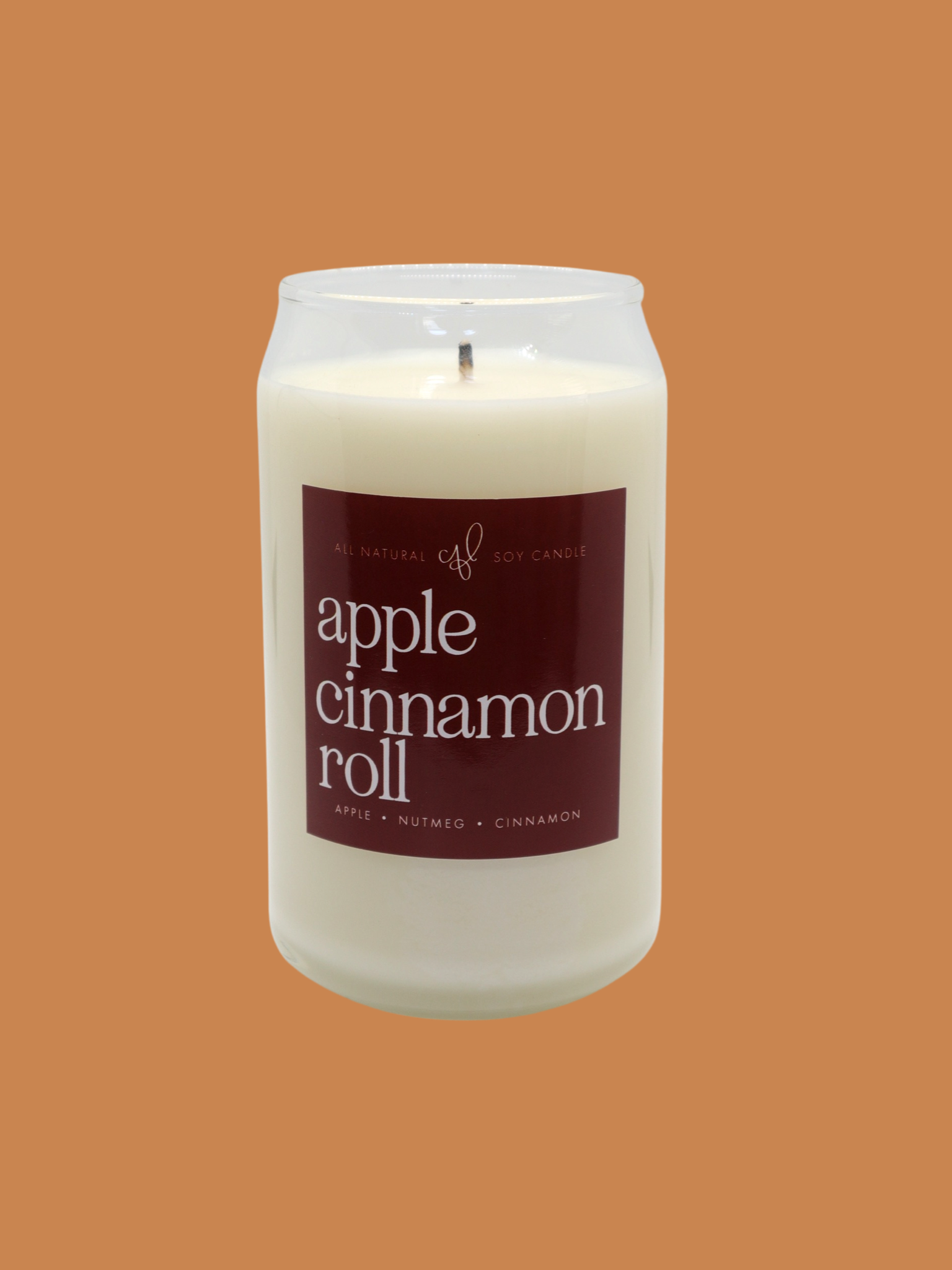 Apple Cinnamon Rolls - 16 oz Can Glass Candle