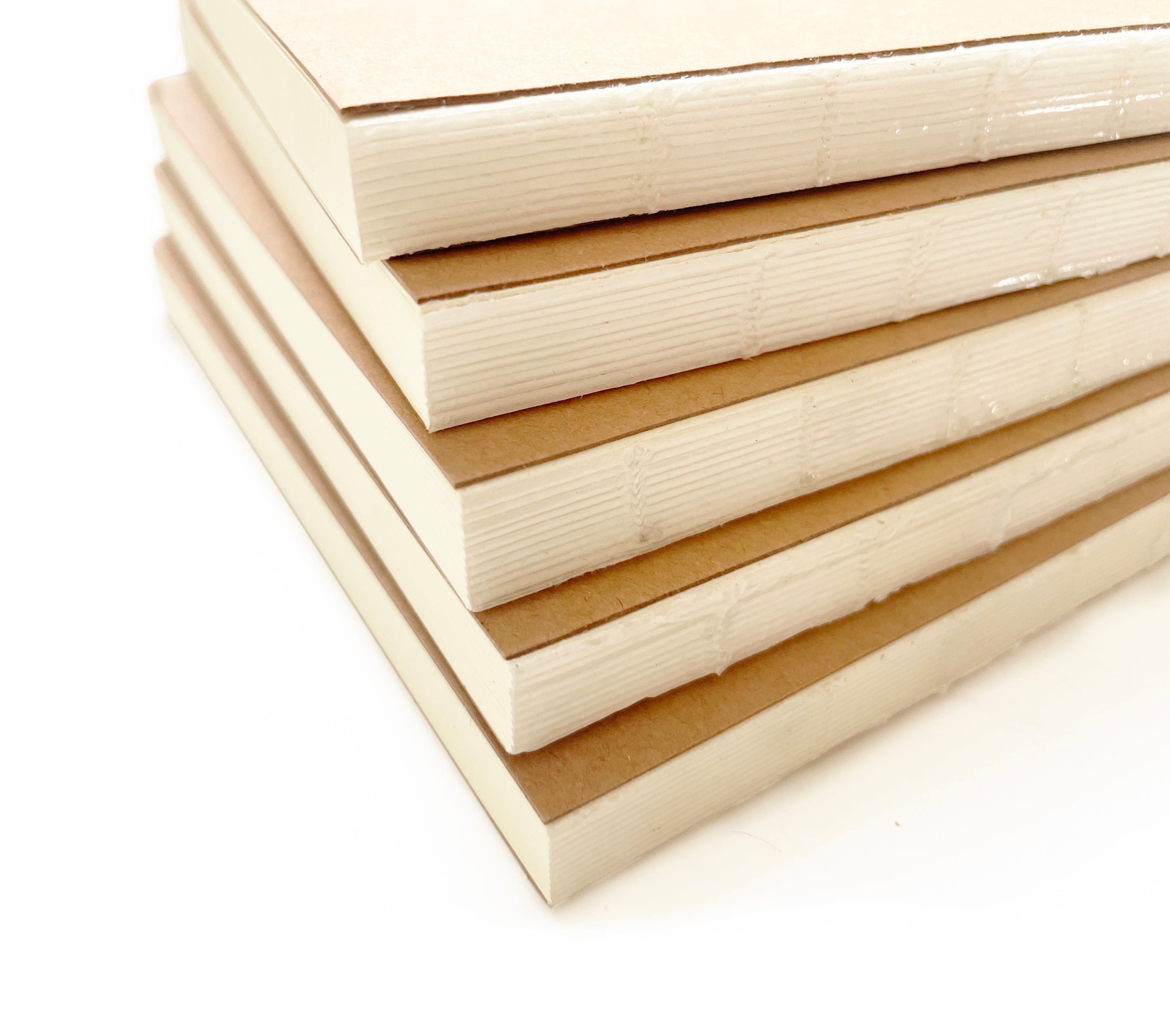 Exposed Binding Notebook | Vintage Coptic Binding Lay Flat Journal