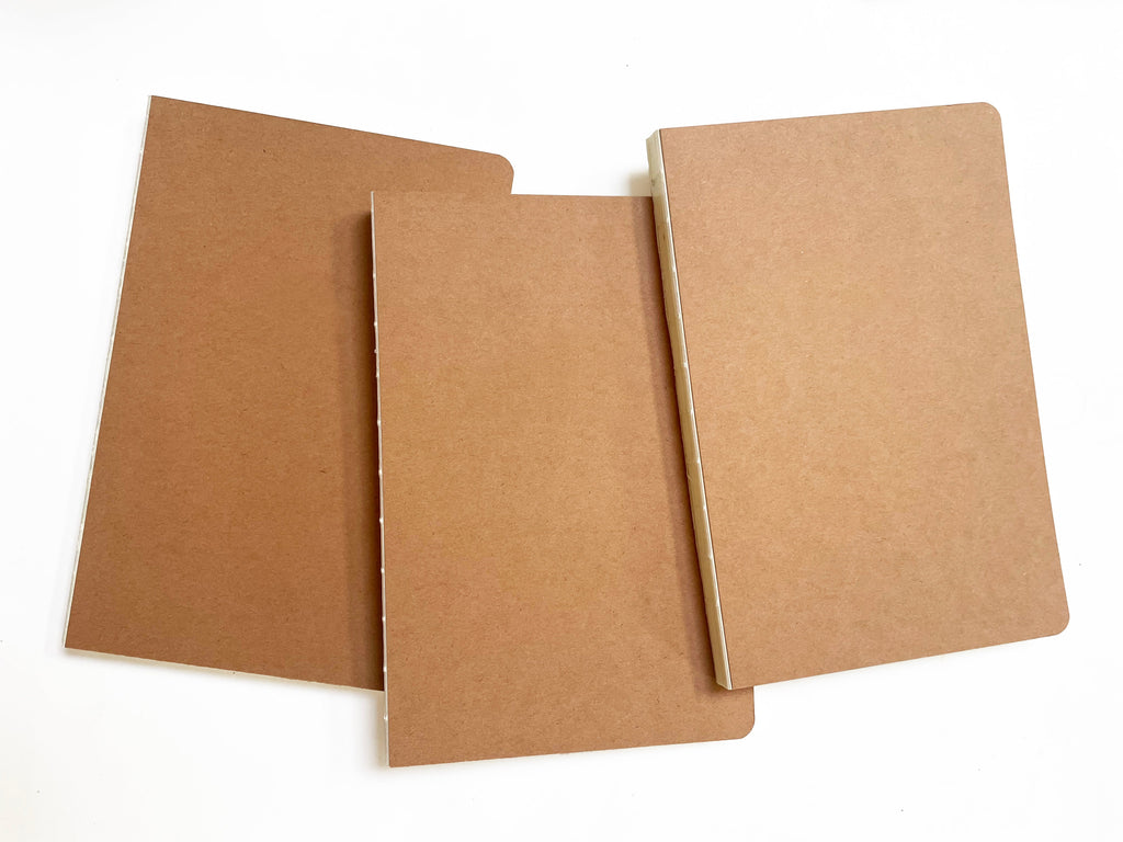 Exposed Binding Notebook | Vintage Coptic Binding Lay Flat Journal