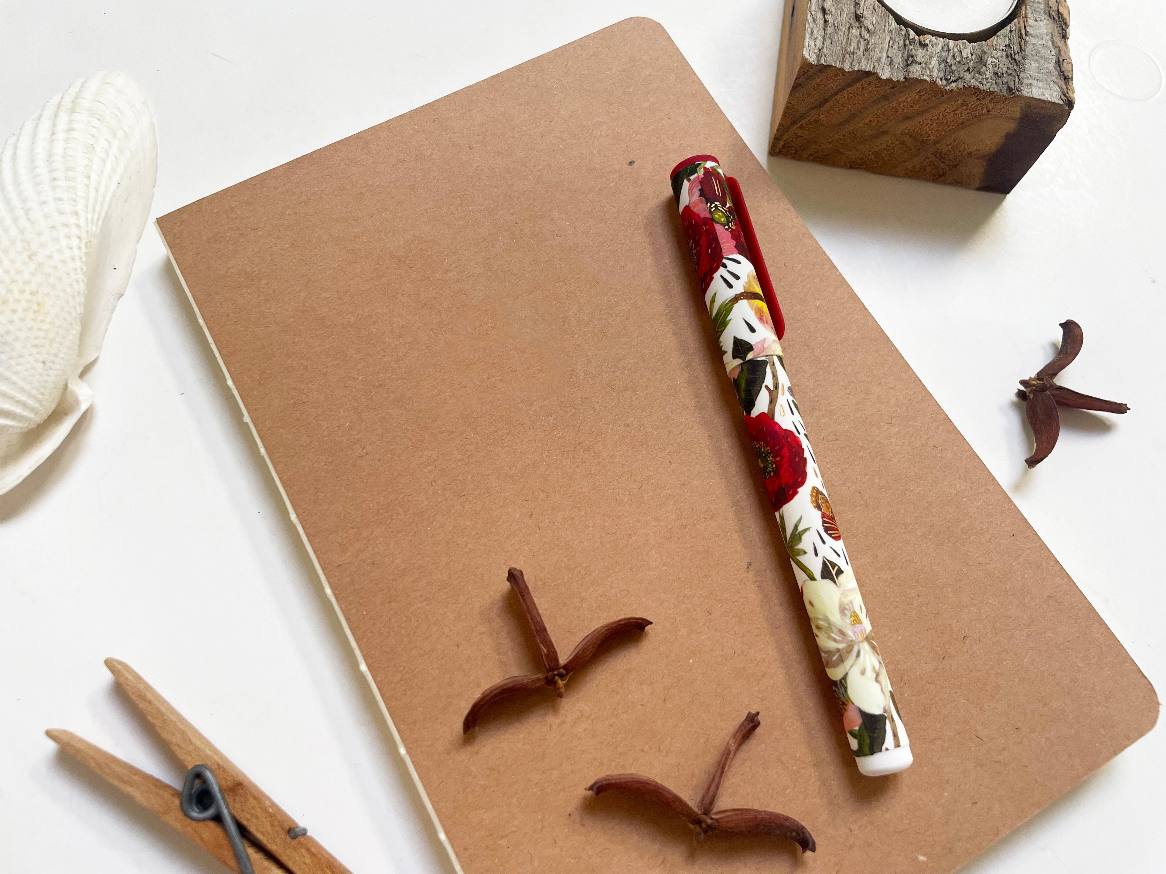 Exposed Binding Notebook | Vintage Coptic Binding Lay Flat Journal