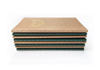 Foil Embossed Sleeping Fox Menagerie Mini Saddle Stitch Notebook