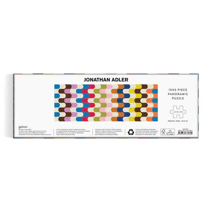 Jonathan Adler Bargello 1000 Piece Panoramic Jigsaw Puzzle Galison