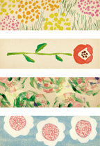 KITTA WASHI Pre-cut Decorative Tape - Basic / Flower 2