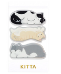 KITTA WASHI Pre-cut Decorative Tape - Clear/Cat