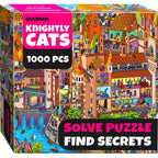 Knightly Cats Seekers Finders 1000 Piece Jigsaw Puzzle Quokka