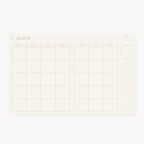 CAMELLIA | Undated Monthly Planner