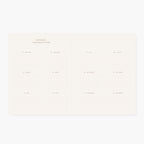CAMELLIA | Undated Monthly Planner