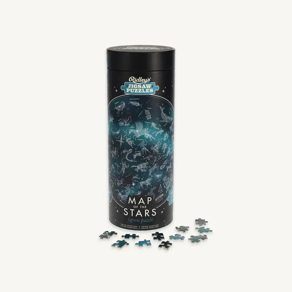 Map of the Stars 1000 Piece Round Jigsaw Puzzle Ridley
