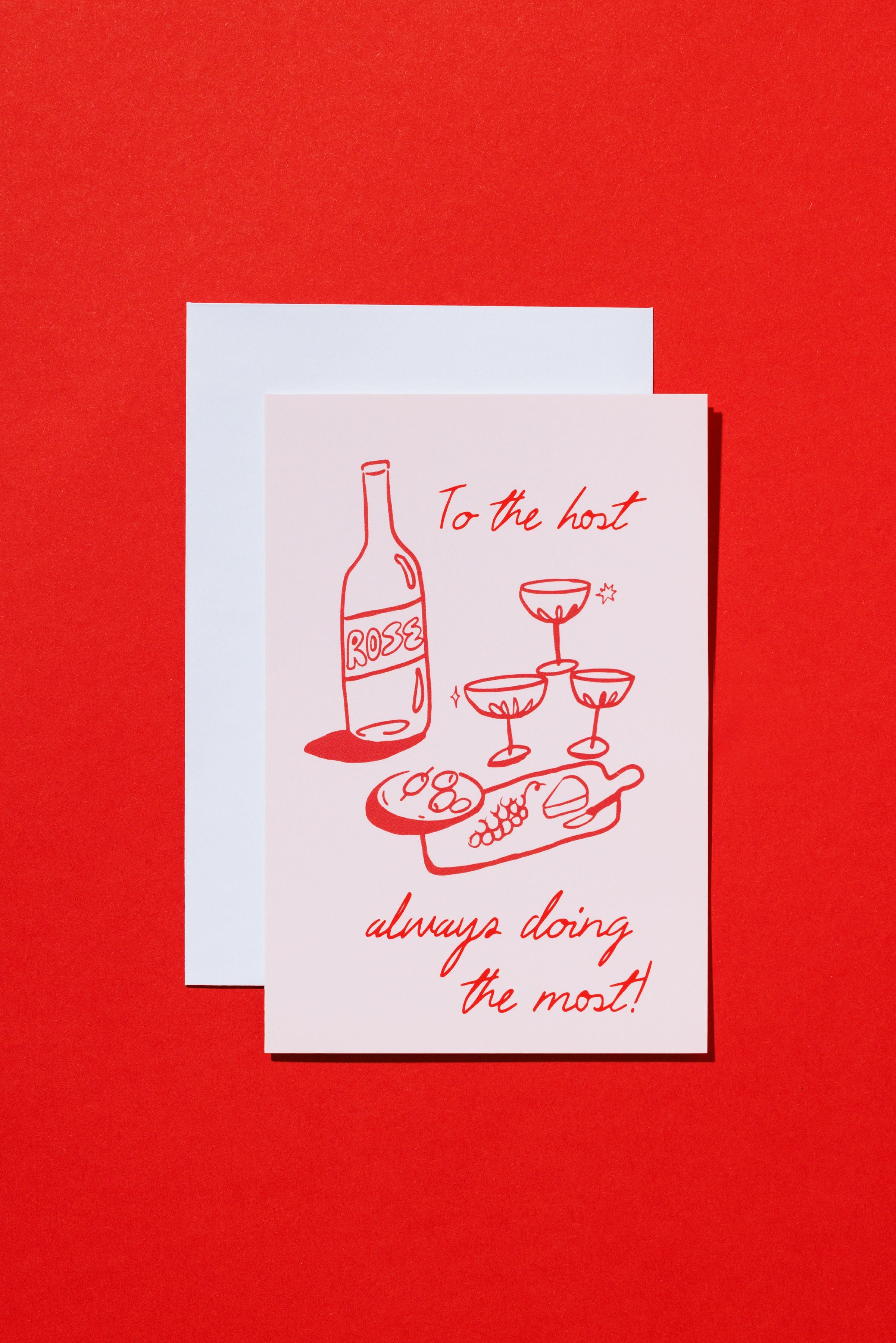 Host Doing The Most Holiday Card