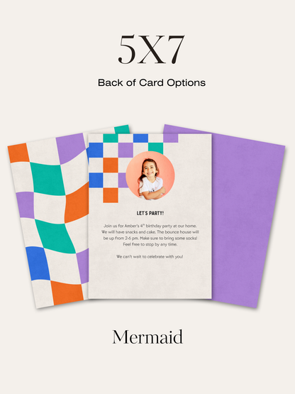 Checkered Invitation Suite | Personalized Digital Download