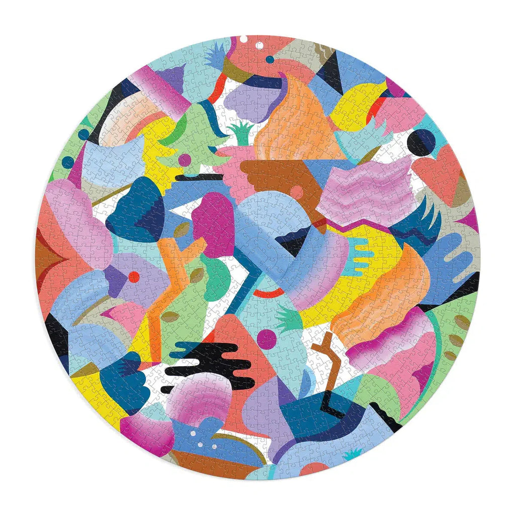 Mina Hamada Luna de Flor 1000 Piece Round Jigsaw Puzzle Galison
