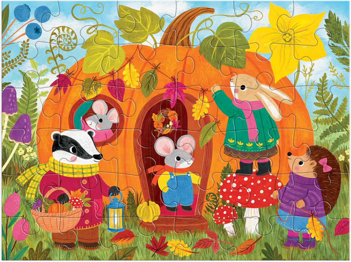 Mudpuppy - Pumpkin House 36 Piece Puzzle To Go for Kids