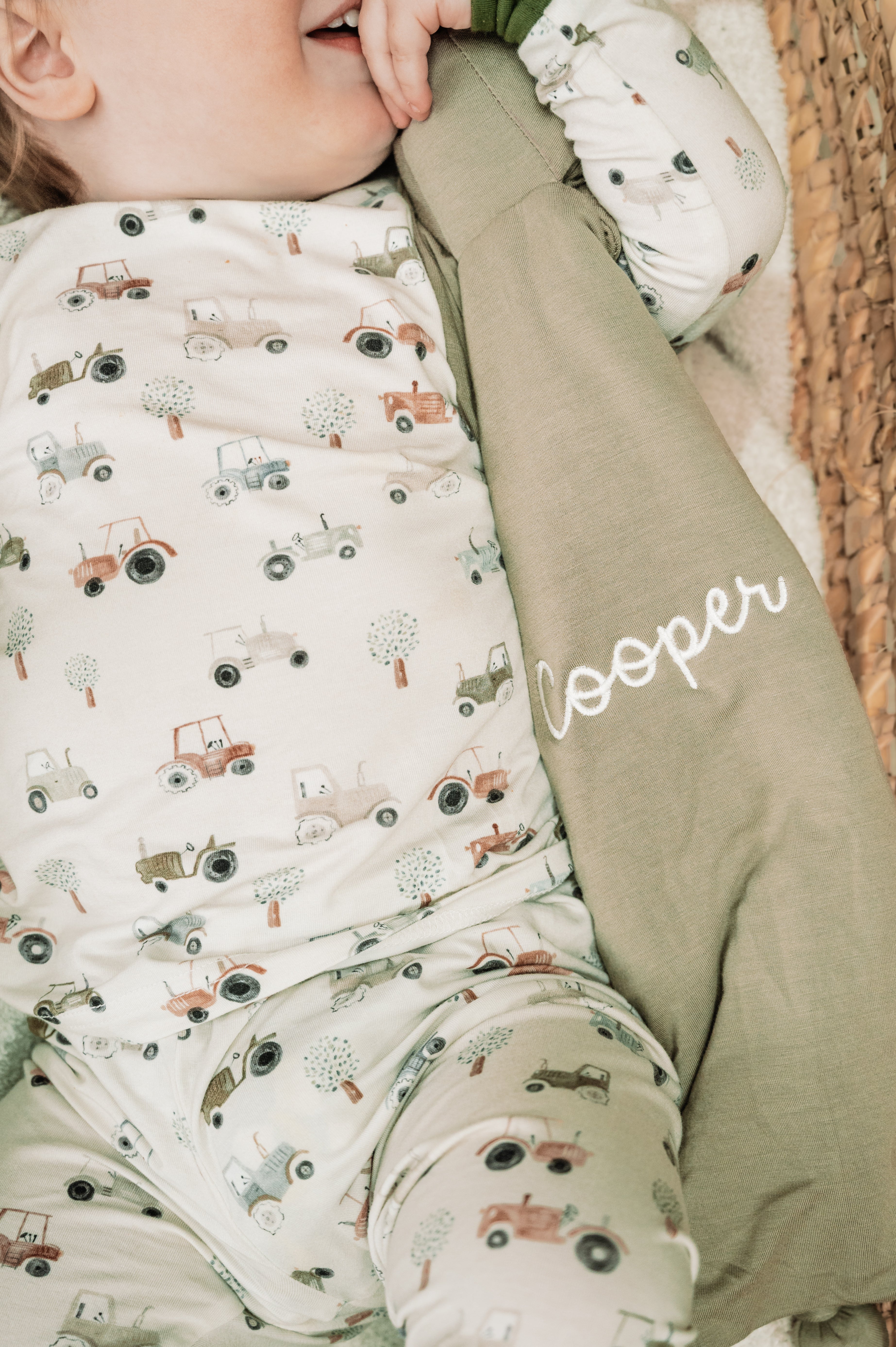 Tiny Tractors 2pc Bamboo Pajamas