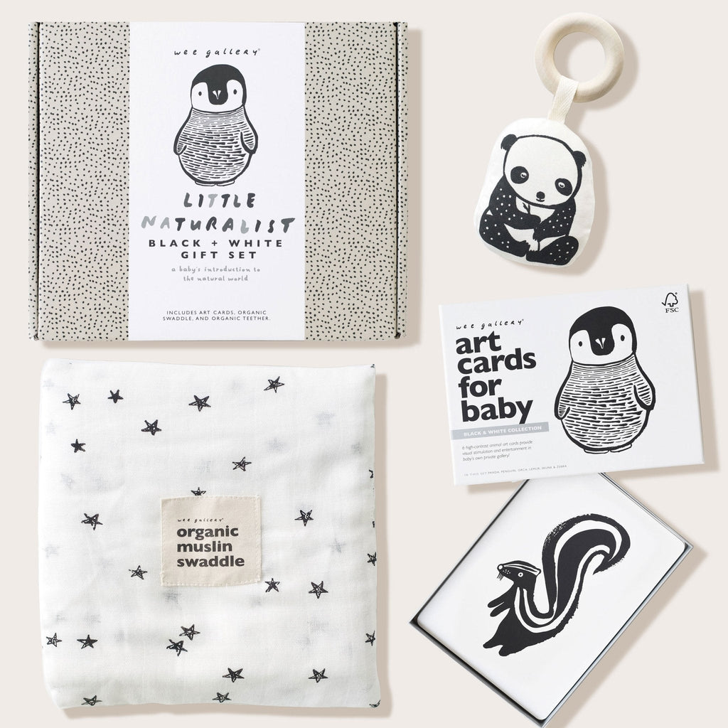 Newborn Baby Gift Set - Black + White