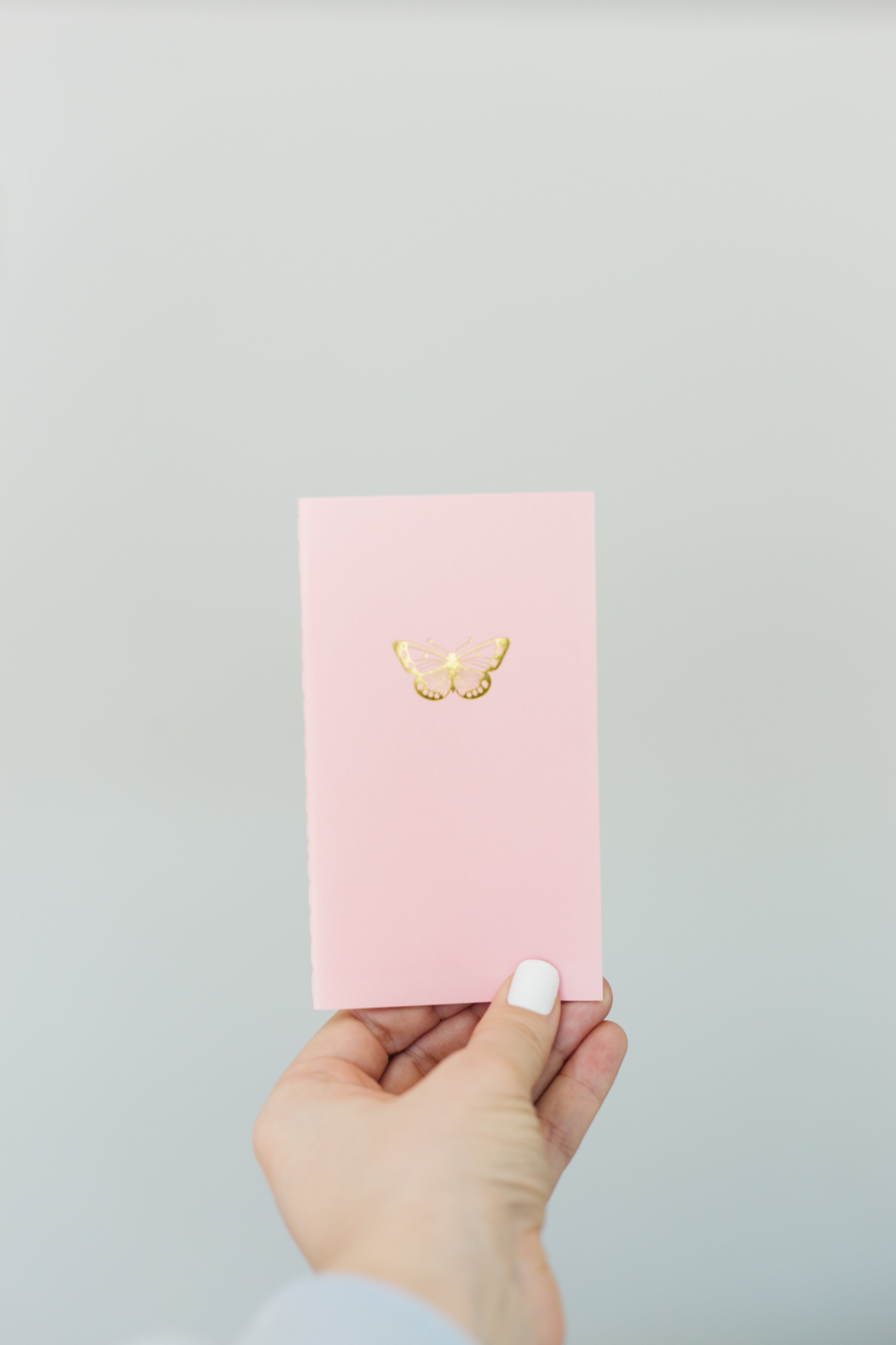 Foil Embossed Butterfly Menagerie Mini Saddle Stitch Notebook