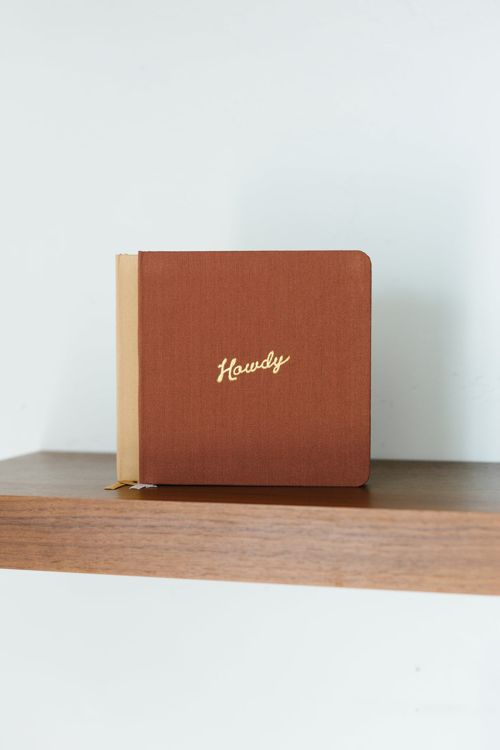 Howdy Foil Embossed Square Linen Notebook
