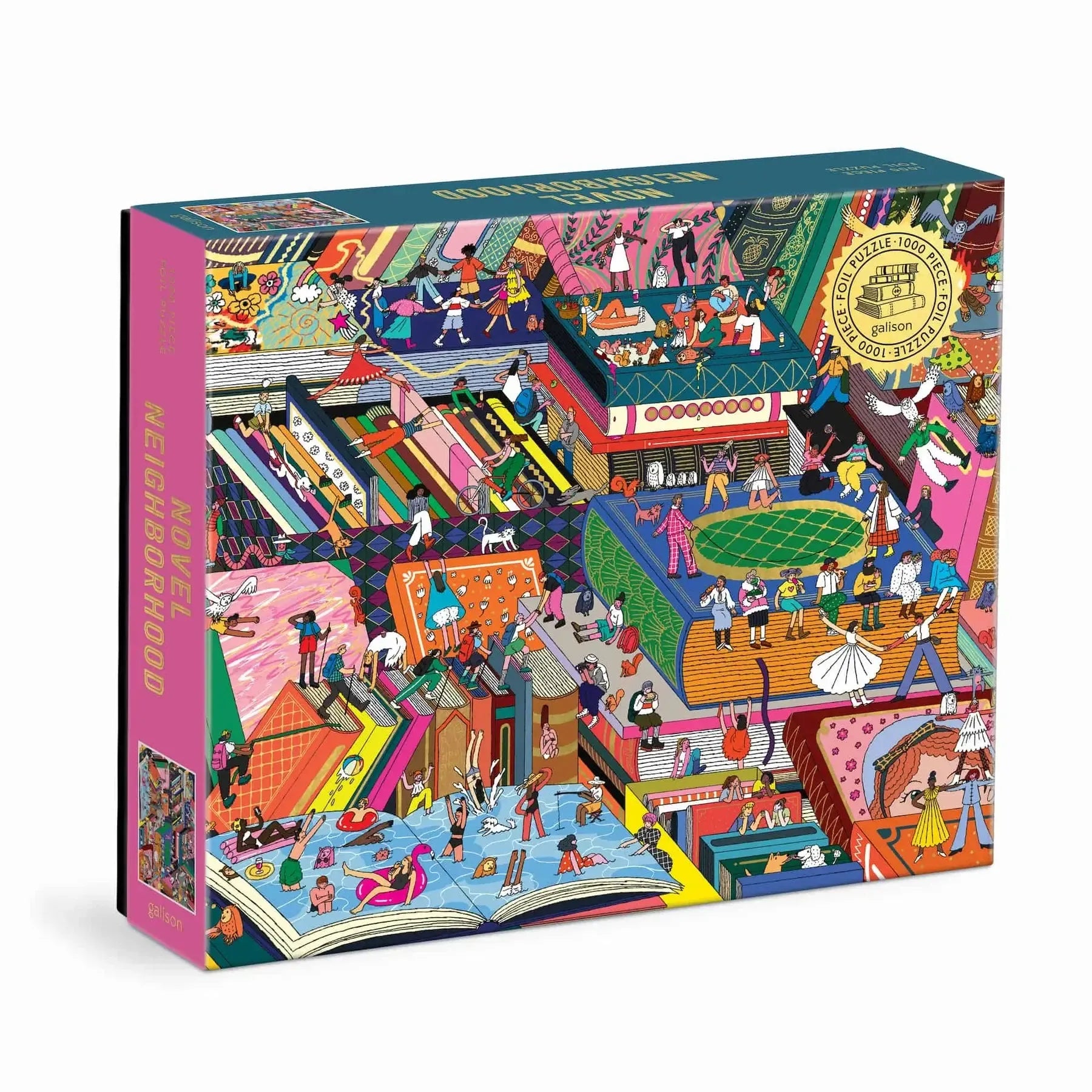 Novel Neighborhood 1000 Piece Jigsaw Puzzle Galison