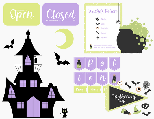 Witches Brew Apothecary Shop Dramatic Play