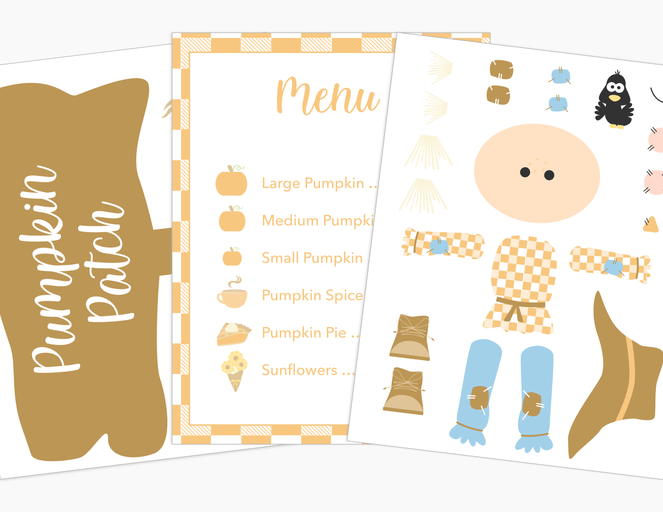 Pumpkin Patch Printable Dramatic Play