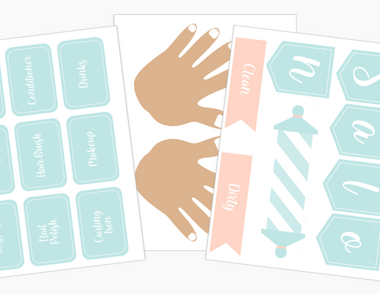 Hair & Nail Salon Dramatic Play Kit