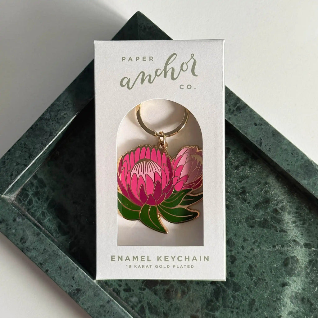Ofelia Protea Flower Keychain
