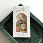 Vibrant Flora Arch Keychain