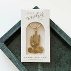 Cactus Cluster Keychain