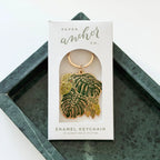 Monstera Tropical Keychain