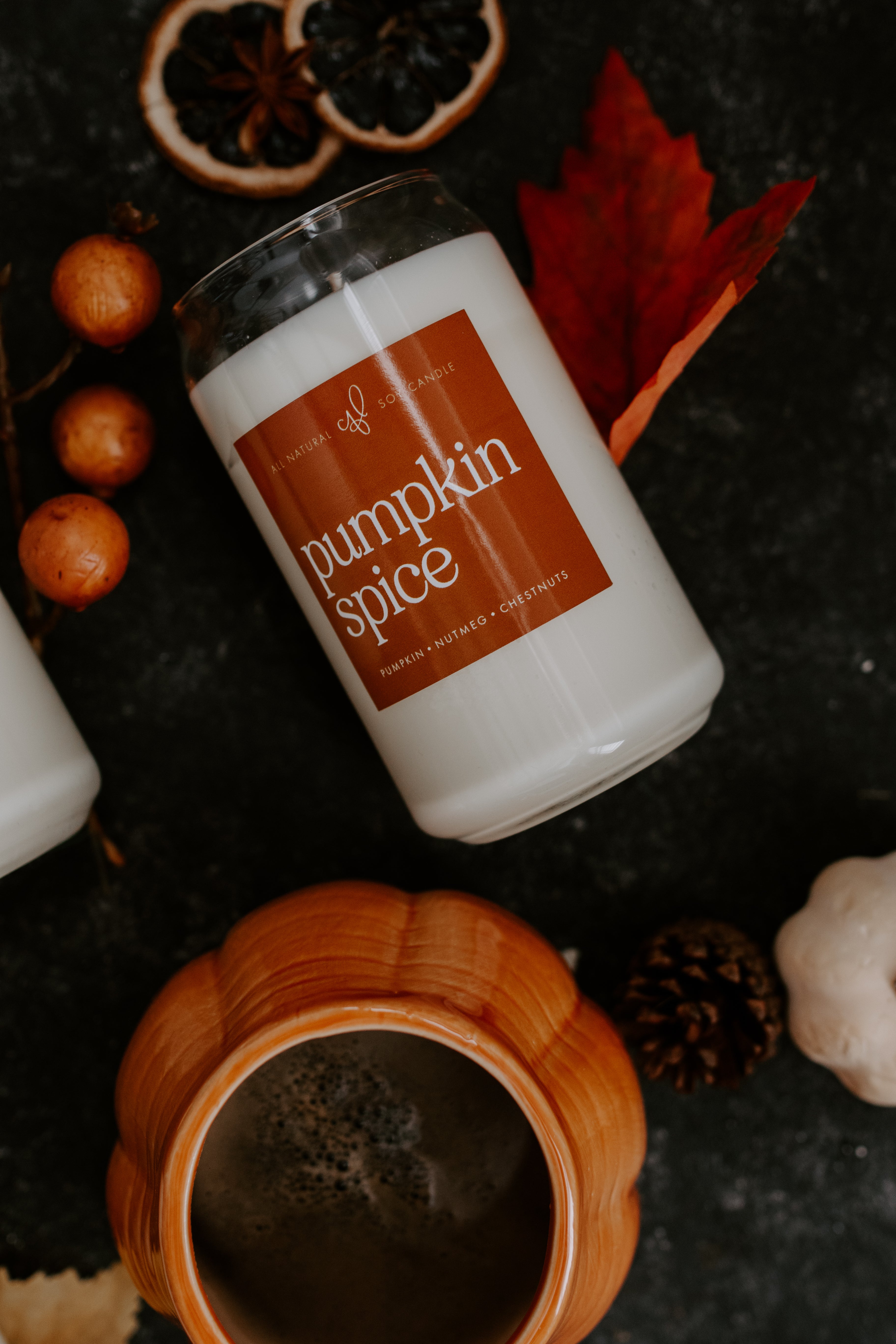Pumpkin Spice (Cookie) - 16 oz Can Glass Candle