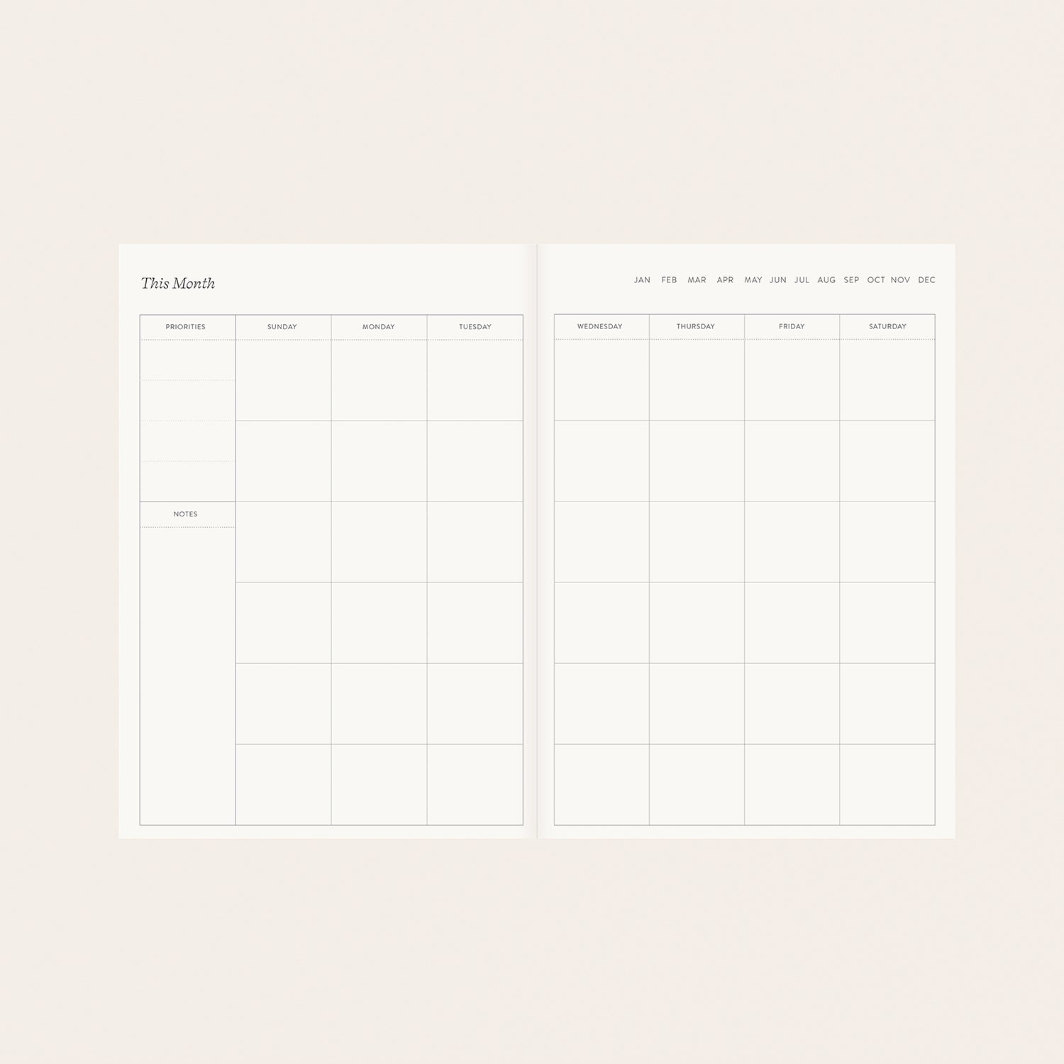 REVERIE | LINEN-BOUND PLANNER