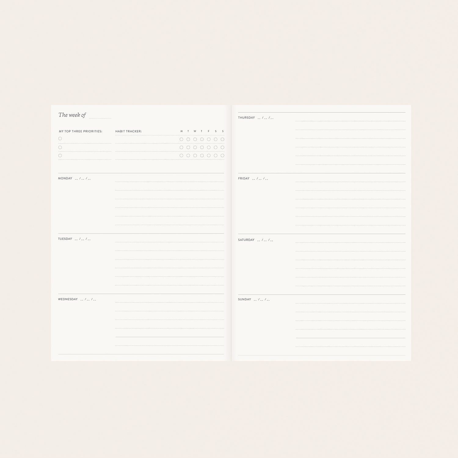 HERBARIUM | LINEN-BOUND PLANNER