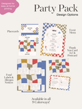 Checkered Party Pack | Personalized Digital Download