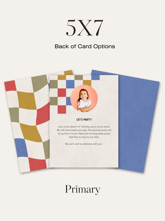 Checkered Invitation Suite | Personalized Digital Download