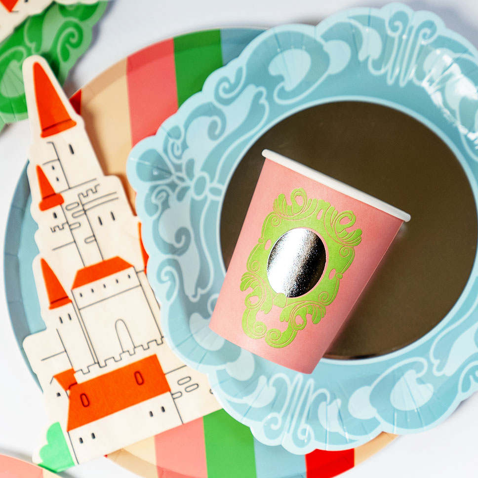 Mirror Mirror Princess Party Dessert Plates (x 12)
