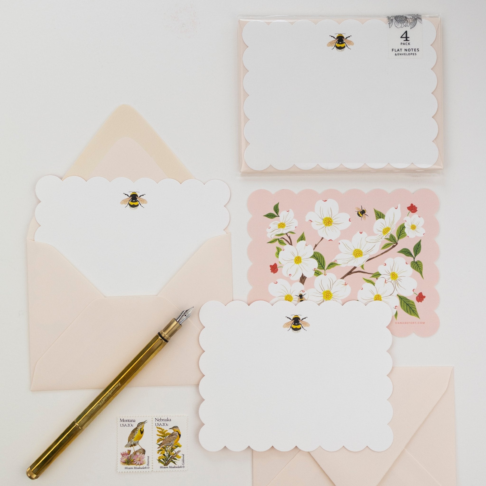DOGWOOD  Notecards | Set of 4