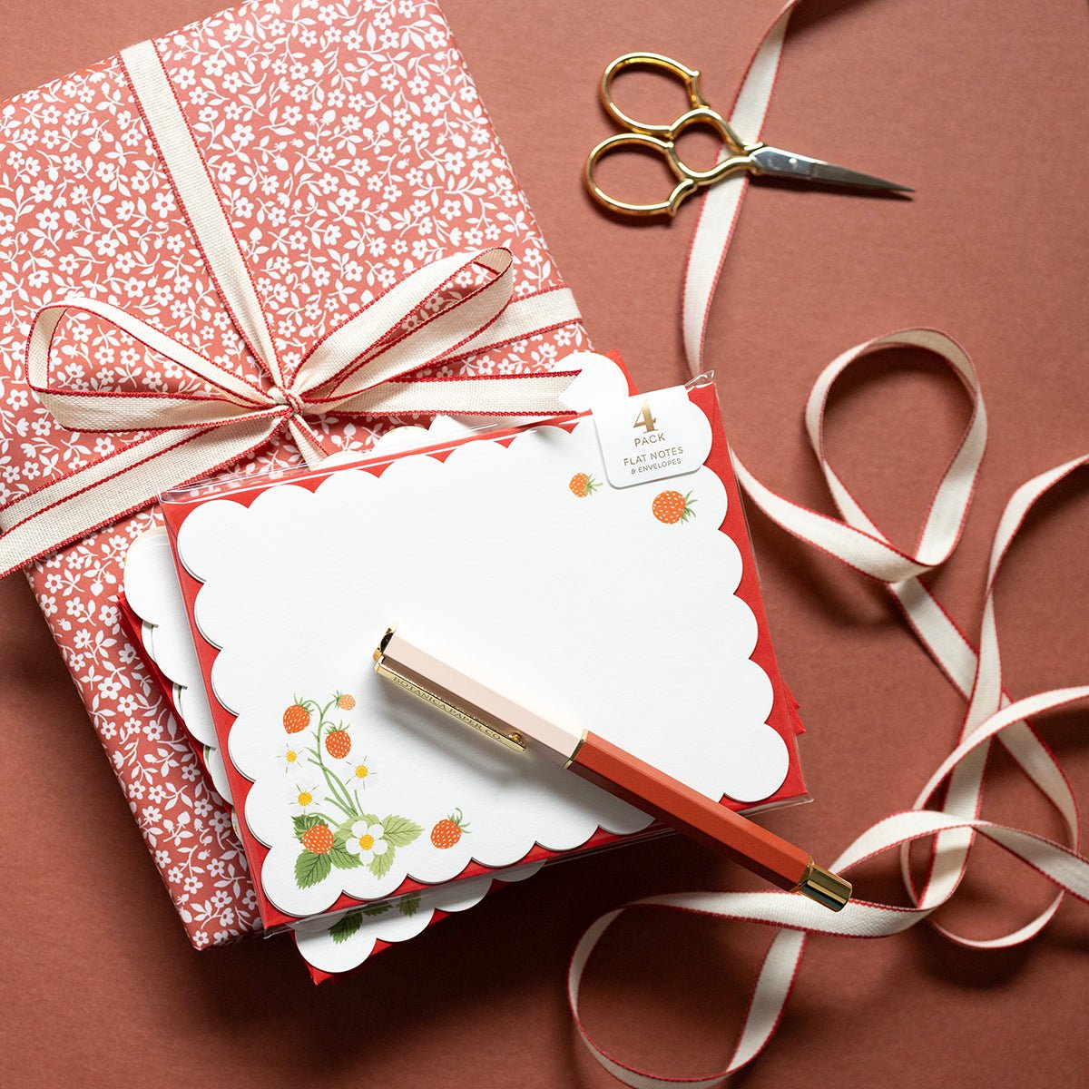 WILD STRAWBERRIES  Notecards | Set of 4