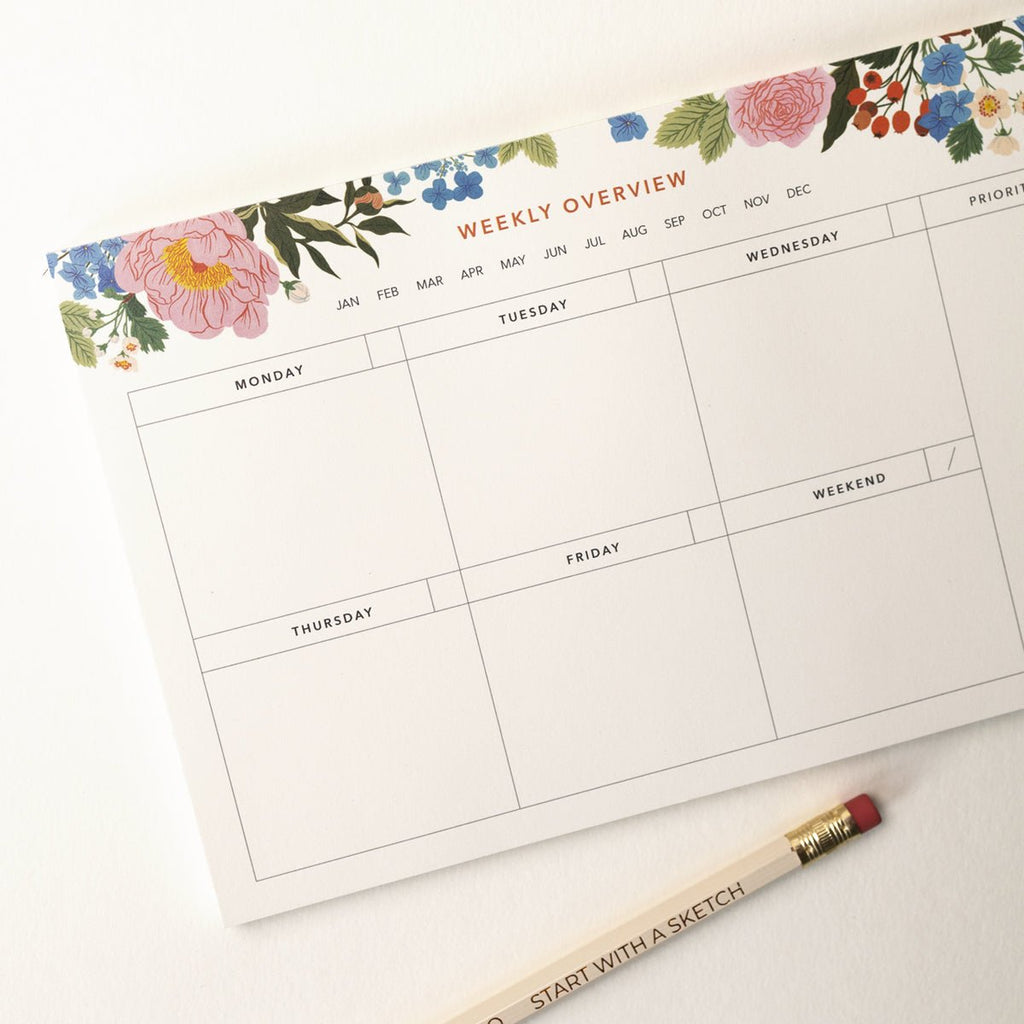 GARDEN | Weekly Overview Notepad
