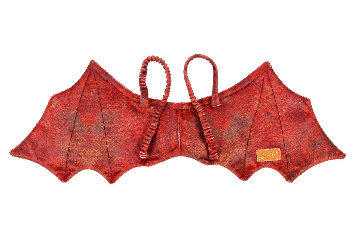 Red dragon wings + mask - Costume Accessory for Kids - Carnival & Festive Use