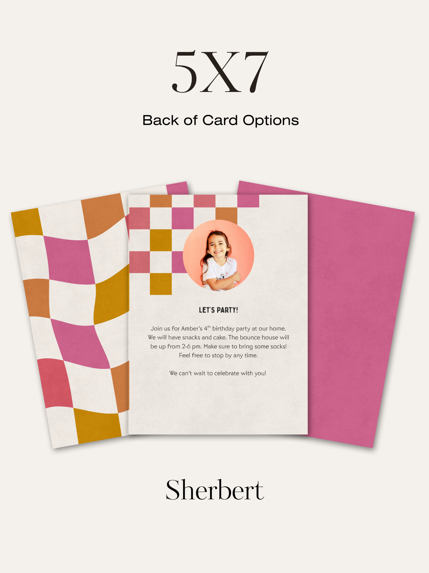 Checkered Invitation Suite | Personalized Digital Download